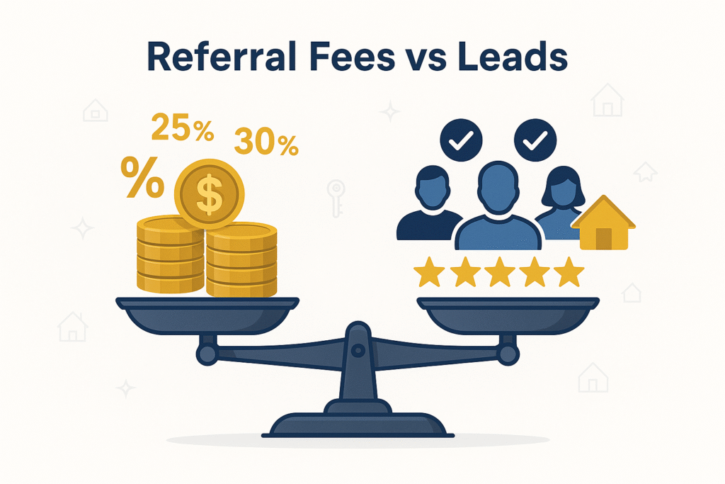 referral fees vs leads